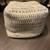 Off-White & Gray Patterned Soft Square Floor Pouf Ottoman 1 thumbnail