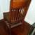 ANTIQUE DESK CHAIR Writing Eat Tray 1930's School Vintage Wood Seat 2 thumbnail