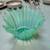 Fostoria Heirloom Opalescent Green Glass Splash Crinkle Bowl 1 thumbnail