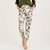 NWOT-J. Crew 100% Linen Garden Print Gold Foil Leaf Pants-Size 0 1 thumbnail
