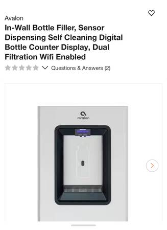 ***Avalon In Wall Water Digital  Bottle Filler  !!*** 1