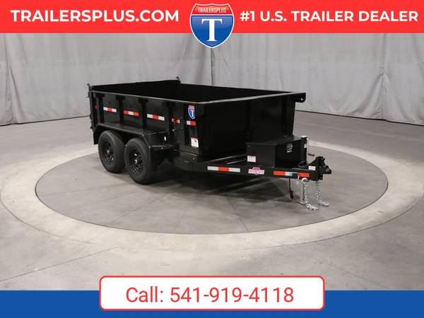 2026 Interstate 6 X 10 LoadRunner Bumper Pull Dump 10K Trailer Black 1