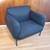 Blu Dot Puff Puff Lounge Chair in Society Blue Maharam Tweed 1 thumbnail
