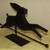 Pair of Large Metal Decorative Rabbits 5 thumbnail