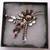 Juliana D&E Brooch Crystal 3 Spray 2 Stem Silver Pin Vintage Fashion 2 thumbnail