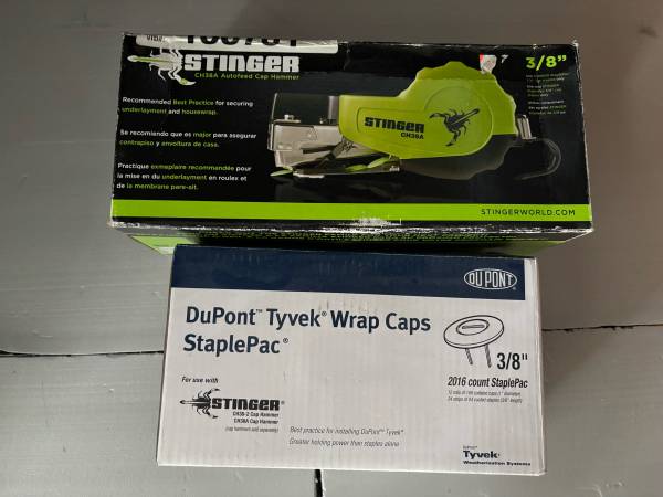 Stinger Autofeed Cap Staple Hammer CH38A with 3/8 Cap Staples 1