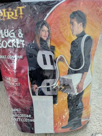 Spirit Plug & Socket Adult Costume halloween couple funny naughty part 1