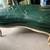 Chair and Ottoman green leather 7 thumbnail