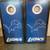 Detroit Lions logo cornhole game 3 thumbnail