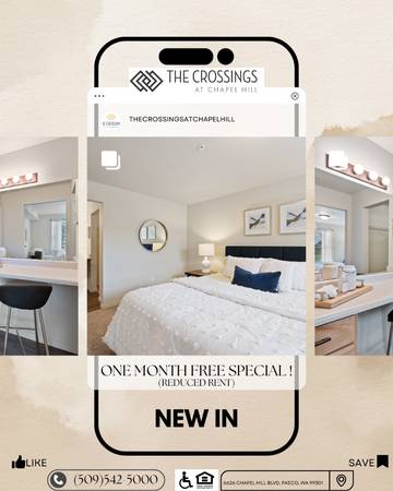 $1,630 / 1br - 1052ft2 - Enjoy one month free on select apartments! (6626 Chapel Hill Blvd, Pasco, WA)63821616117123120