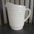 vtg FarmHouse Milk Glass 8" PITCHER White Hobnail 1 thumbnail