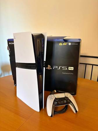 PS5 Pro w/ Controller and all Cables 1