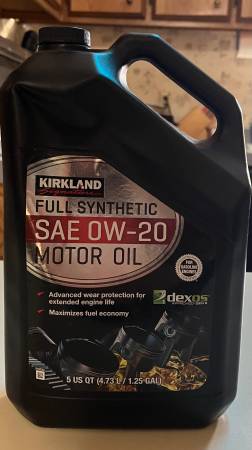 Kirkland Full Synthetic 0W-20 Motor oil 1
