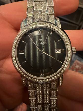 Bulova Men’s iced-out watch 1