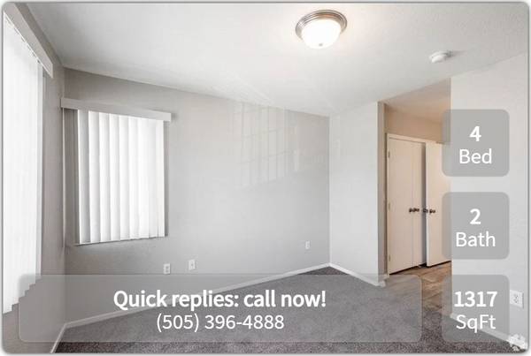 $2,342 / 4br - 1317ft2 - 4 BR / 2 BA ideal para mascotas! Comunidad amigable con mascotas en Santa Fe (Santa Fe)63806118263809122