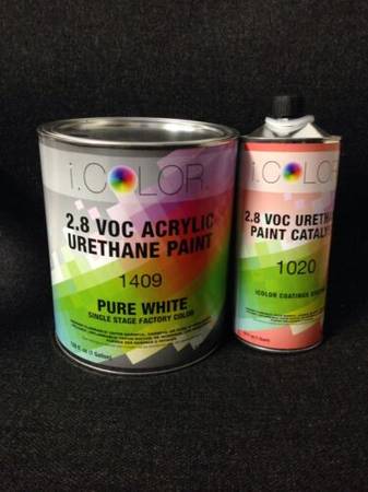 I Color  Acrylic Urathane Auto paint White 1