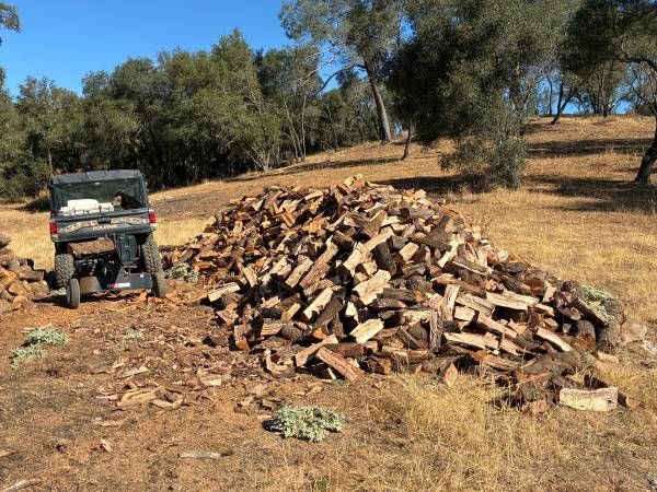 Seasoned, Split CA Live Oak Firewood 1