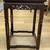 Vintage Small Square Carved Wood Side Table 8 thumbnail