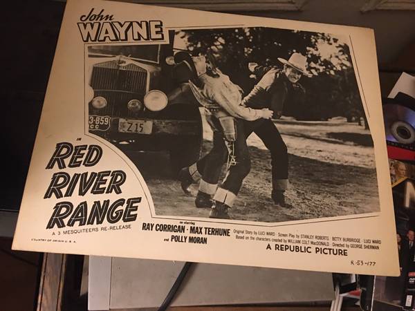 John Wayne "Red River Range" Re-Release 11"x14" movie poster 1