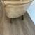 Vintage Tan Distressed Tufted Leather Chair on Casters by Schafer Bros 8 thumbnail