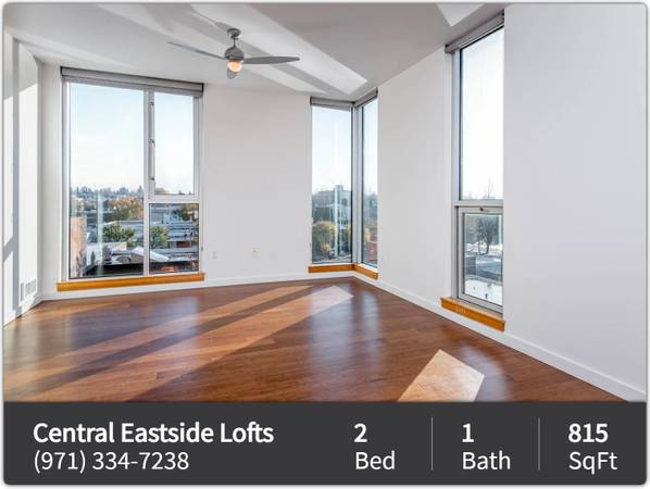 $1,850 / 2hab - 815ft2 - ¡Perfecto para ti! Un hermoso apartamento de 2 habitaciones y 1 baño te espera (Portland - Central Eastside)63831327942529121
