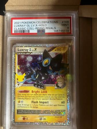 pokemon card psa 10 prices Charizard 2021 Celebrations Classic Collection #4 Authenticated clear acrylic holder that perfectly accentuates the stunning visual design and character artwork UMU - Mario Pikachu Pokemon