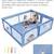 Baby Playpen for Babies and Toddlers, 71 x 59 inch Playpen with Mat, U 8 thumbnail