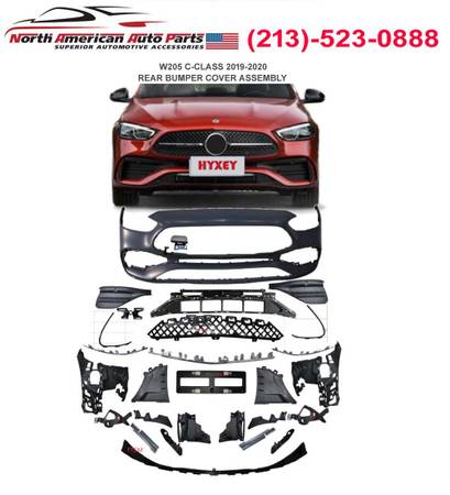 W206 C-CLASS 2021-2024 FRONT BUMPER SET C200 C250 C300 C43 2022 2023 M 1