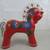 Russian Folk Art Hand Painted Vintage Wooden Toy Horse 11" Tall 4 thumbnail