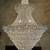 Vintage 25 yr old 3 tier stunning crystal gold chandelier ceiling lamp 1 thumbnail