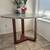 Solid Marble Round Dining Table– Modern Wood Base 3 thumbnail