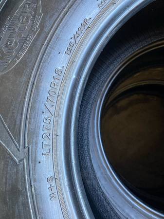 used Good Year LT275-70-18 1