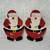 Set of 2 Santa Claus Holiday Candy Cookie Dessert Ceramic Trinket Candy Plate 1 thumbnail