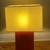 Midcentury bright orange ceramic large table lamp 1 thumbnail