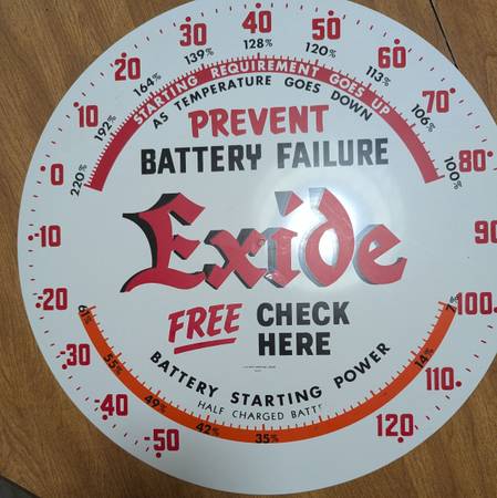 Exide Battery Starting Thermometer 16" 1