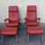 PAIR OF EKORNES STRESSLESS RECLINER CHAIRS AND OTTOMANS 1 thumbnail