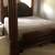 4 Post Dark Wood Canopy Bed California King w/ Mattress 3 thumbnail