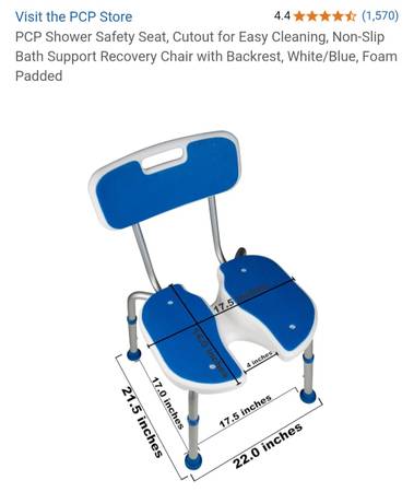 U shaped shower chair and a front wheel walker for sale. - $1 (Albuquerque,  NM)63471400805505123