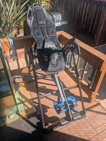 Teeter FitSpine X3 Inversion Table FlexTech Bed + Weatherproof Cover 1