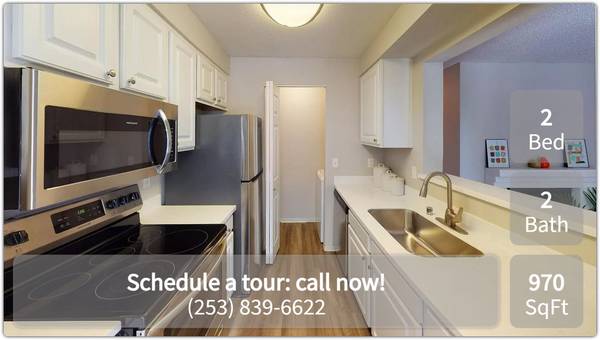 $2,070 / 2 habitaciones - 970 pies² - Desde el café matutino hasta la relajación nocturna: ¡Tu lugar, perfecto! (Federal Way)63852577424387120