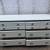 Vintage white six drawer dresser with nickel hardware 6 thumbnail