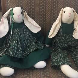 Handmade Candy Cane Bunnies ($15 ea or two for $25) 1