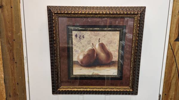 Shadow Boxed Pear Print 1