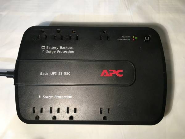 APC BACK-UPS ES550, BATTERY BACKUP, SURGE PROTECTION 1