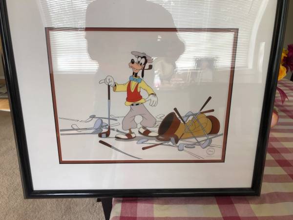 Signed Goofy Golf Animation Cel 1