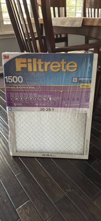 Filtrete 20x25x1 MERV 12 1500 MPR Electostatic Pleated Air Filter 2-pa 1