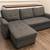 Gray Sleeper Sectional Sofa with Chaise – Great Condition 2 thumbnail