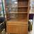 Vintage Wood Bookcase/Hutch. Removable Glass Doors. 5 thumbnail