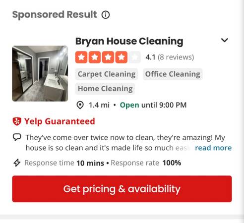 Carpet cleaning service 1