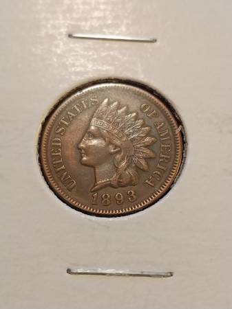 1893 USA One Cent Coin 1